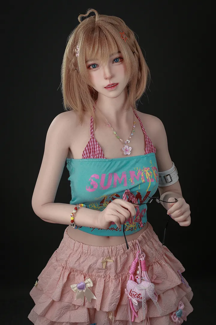 153cm (5ft0) Copa A Textura de piel real Silicona Muñeca sexual WANWAN, ROS Cabeza 109b
